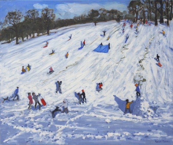 Detail of Large snowman, Chatsworth, 2012 by Andrew Macara