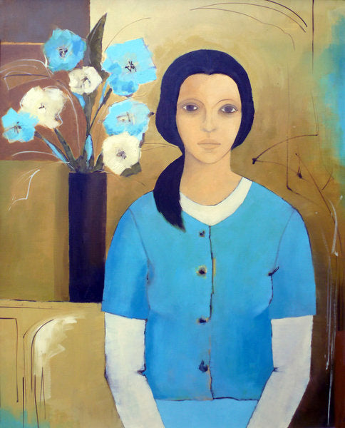 Detail of Madonna with Flowers, 2015 by Ana Bianchi