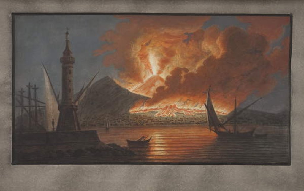 Detail of Plate VI from 'Campi Phlegraei: Observations of the Volcanoes of the two Sicilies' by William Hamilton, 1776 by Pietro Fabris