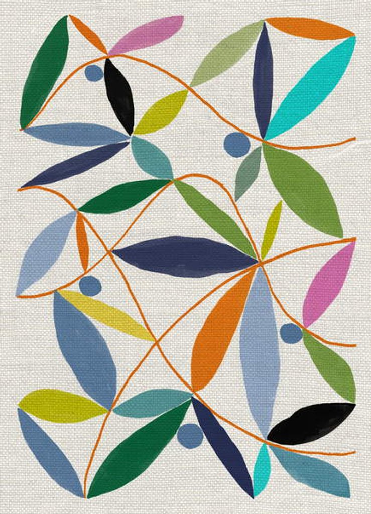Detail of Printed Leaves, 2018 by Jenny Frean