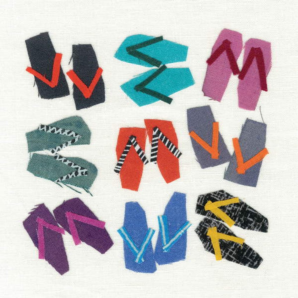 Detail of Flip Flops, 2018 by Jenny Frean