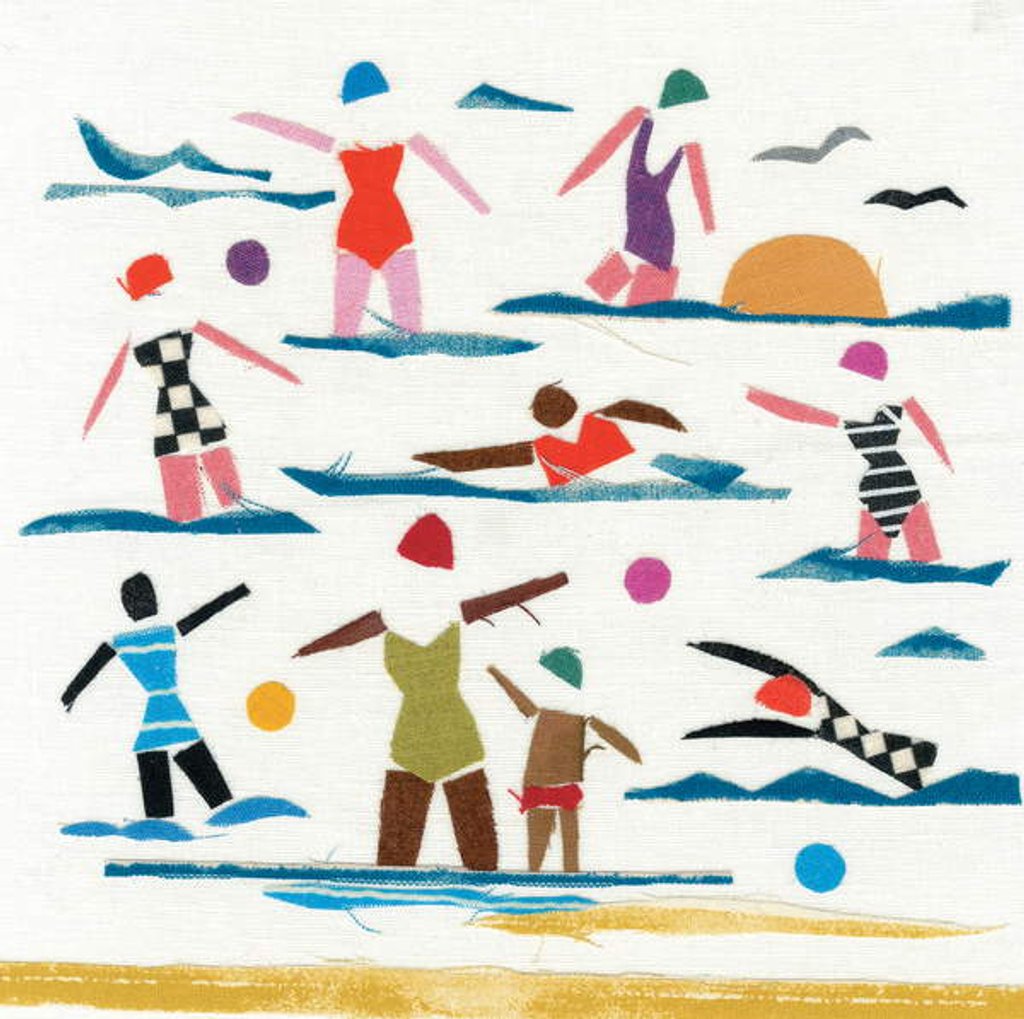 Detail of Seaside Frolics, 2018 by Jenny Frean