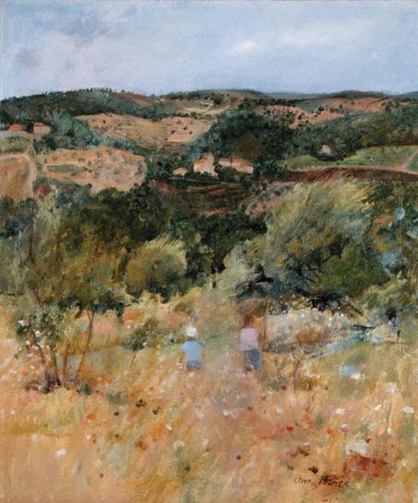 Detail of Landscape near Siena, 1994 by Ann Patrick