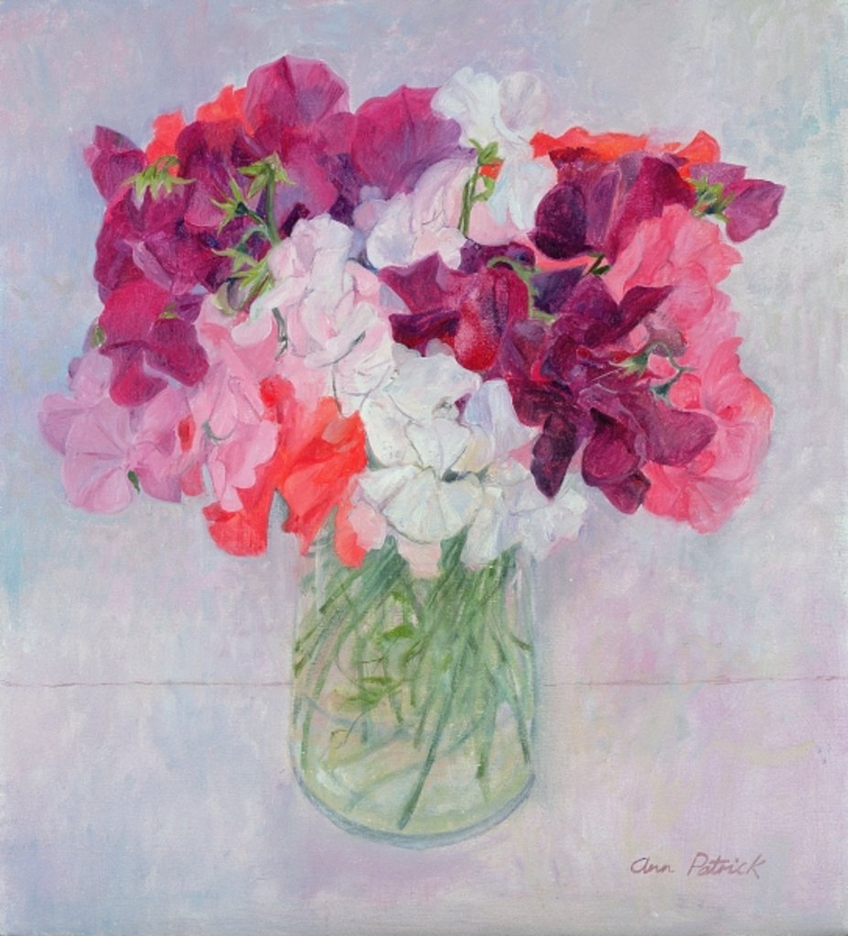 Detail of Sweet Peas, 1999 by Ann Patrick