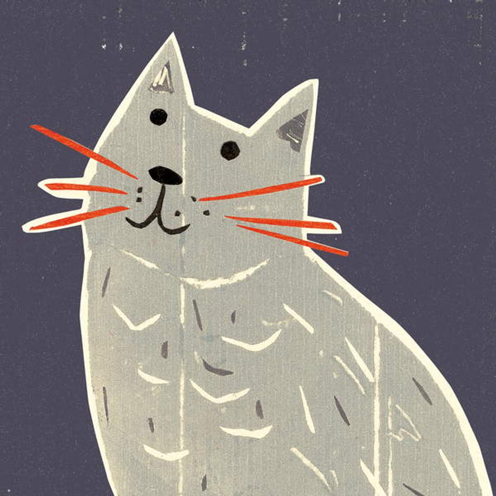 Detail of Letitia With Her Red Whiskers, 2018 by Sarah Battle