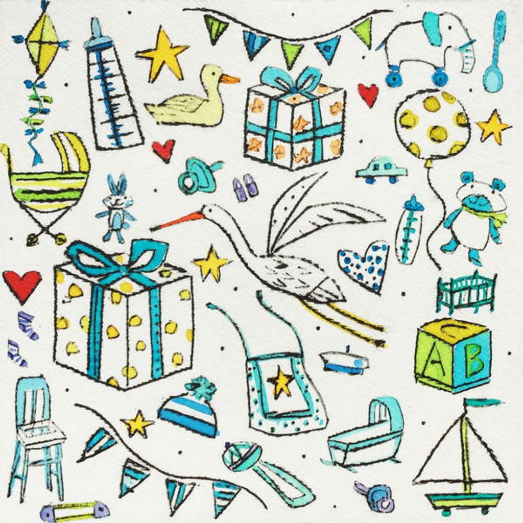 Detail of New Baby Boy, 2019 by Sarah Battle