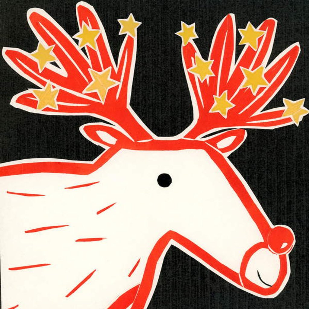 Detail of Christmas reindeer, 2019 by Sarah Battle