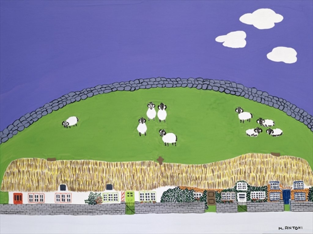 Detail of Sheep and clouds by Micaela Antohi