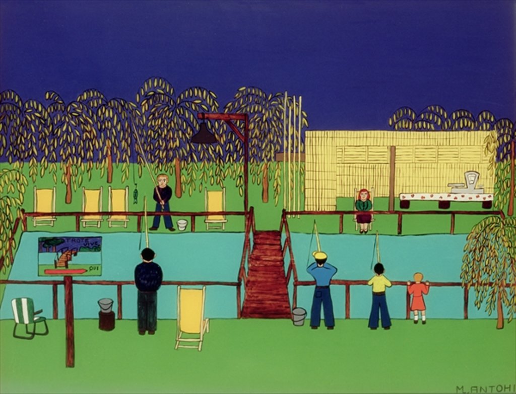 Detail of Fishing Pond by Micaela Antohi