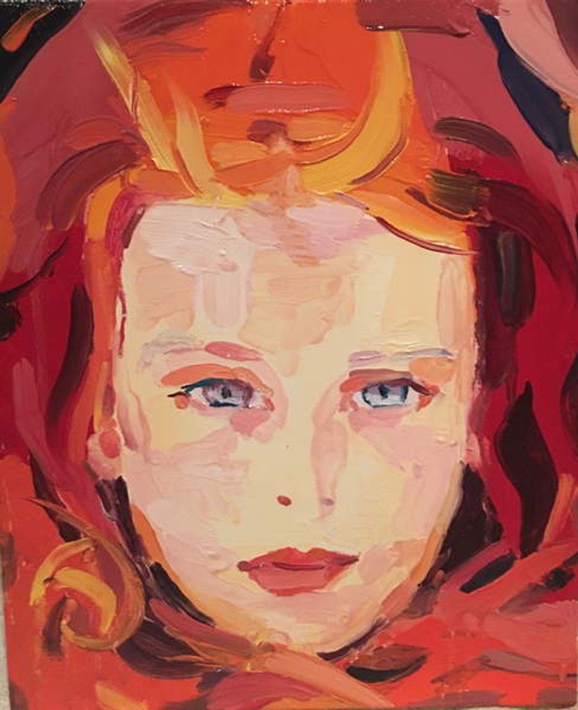 Detail of On fire, 2017 by Barbara Hoogeweegen