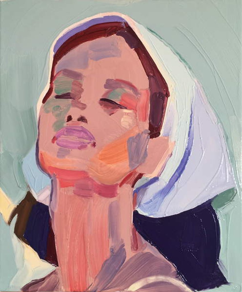 Detail of Wet on wet, 2018 by Barbara Hoogeweegen