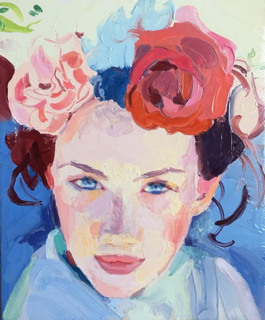 Detail of Roses are red, 2018 by Barbara Hoogeweegen