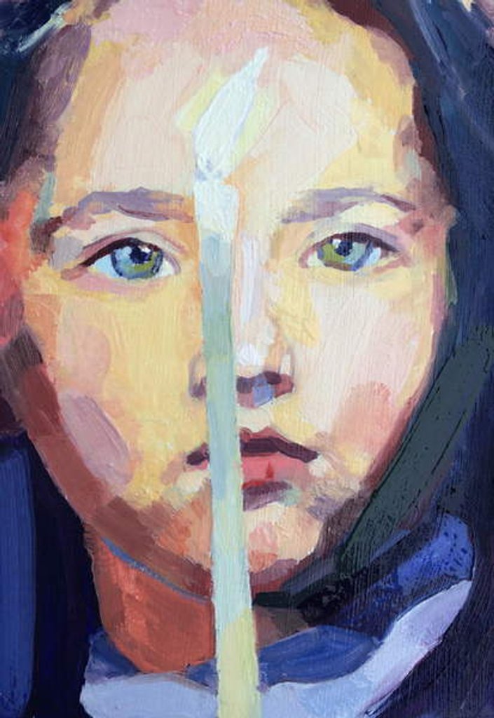 Detail of Candlelight 6, 2015 by Barbara Hoogeweegen