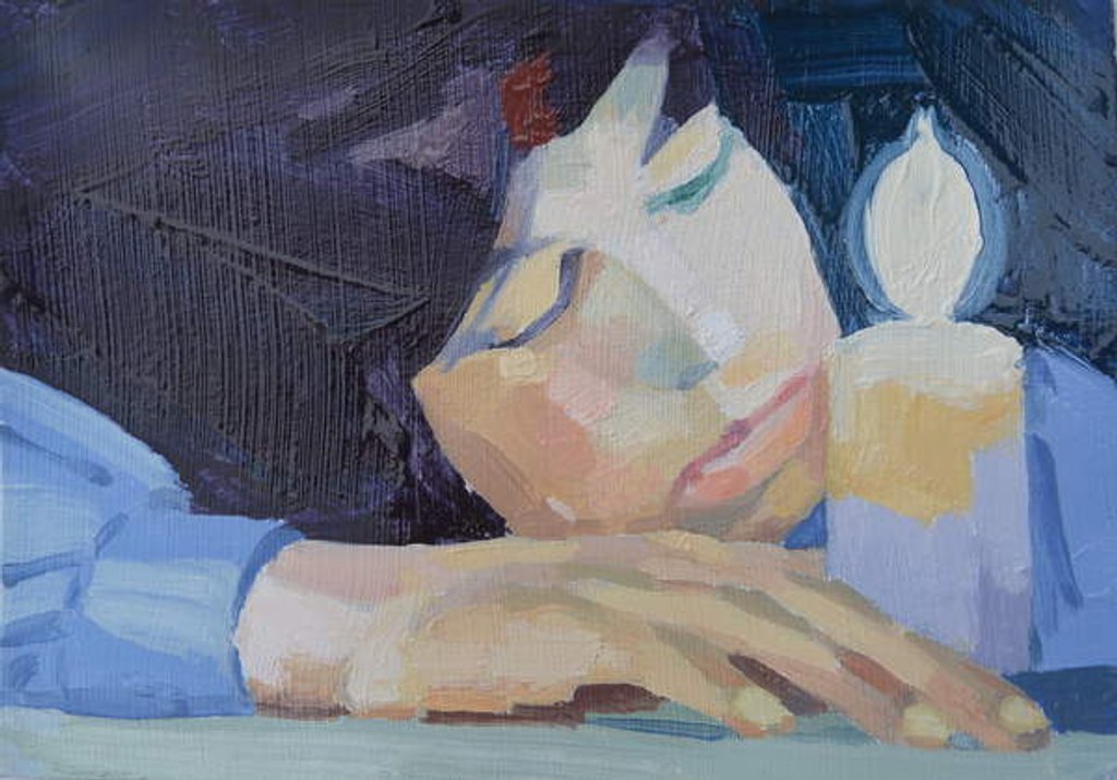 Detail of Candlelight 2, 2015 by Barbara Hoogeweegen