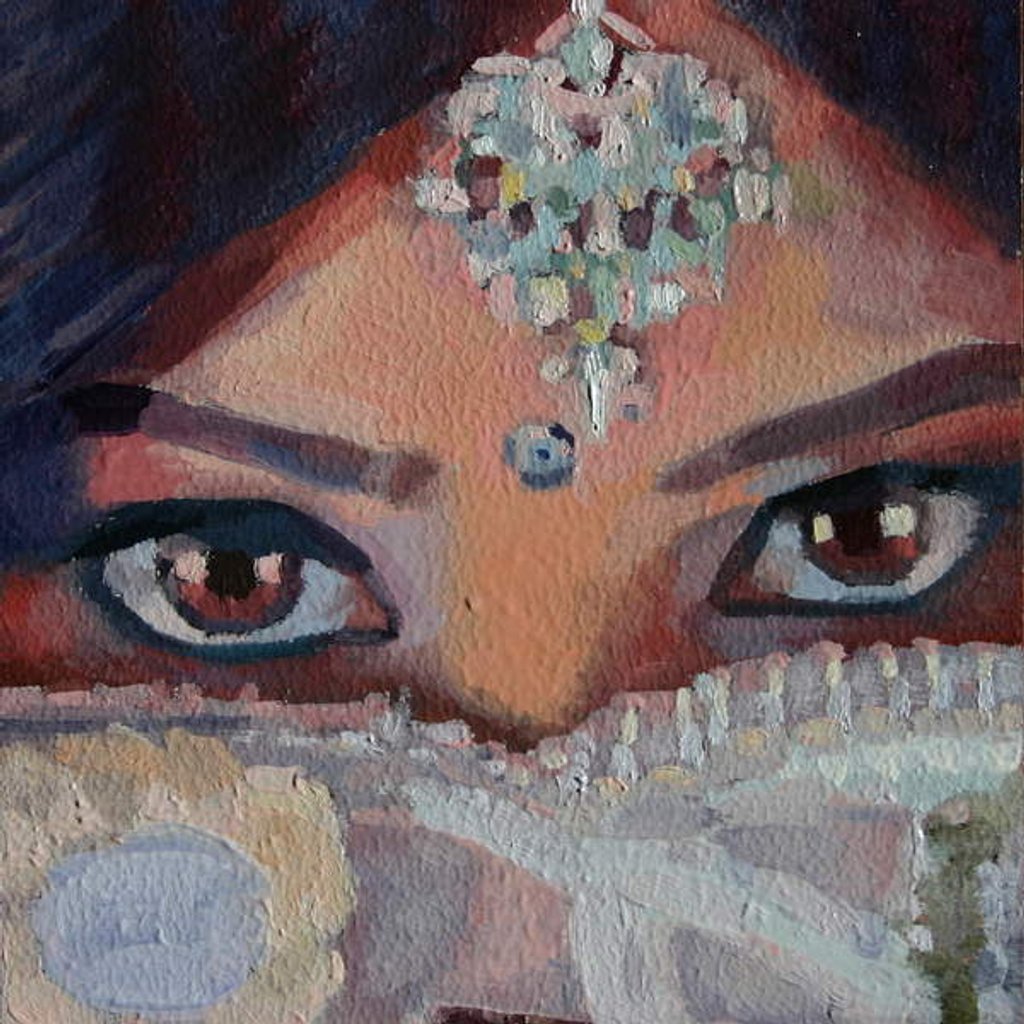 Detail of Face 11, 2012 by Barbara Hoogeweegen