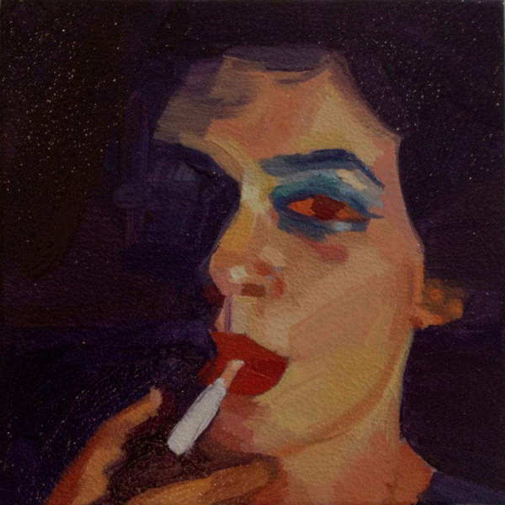 Detail of Face 31, 2012 by Barbara Hoogeweegen