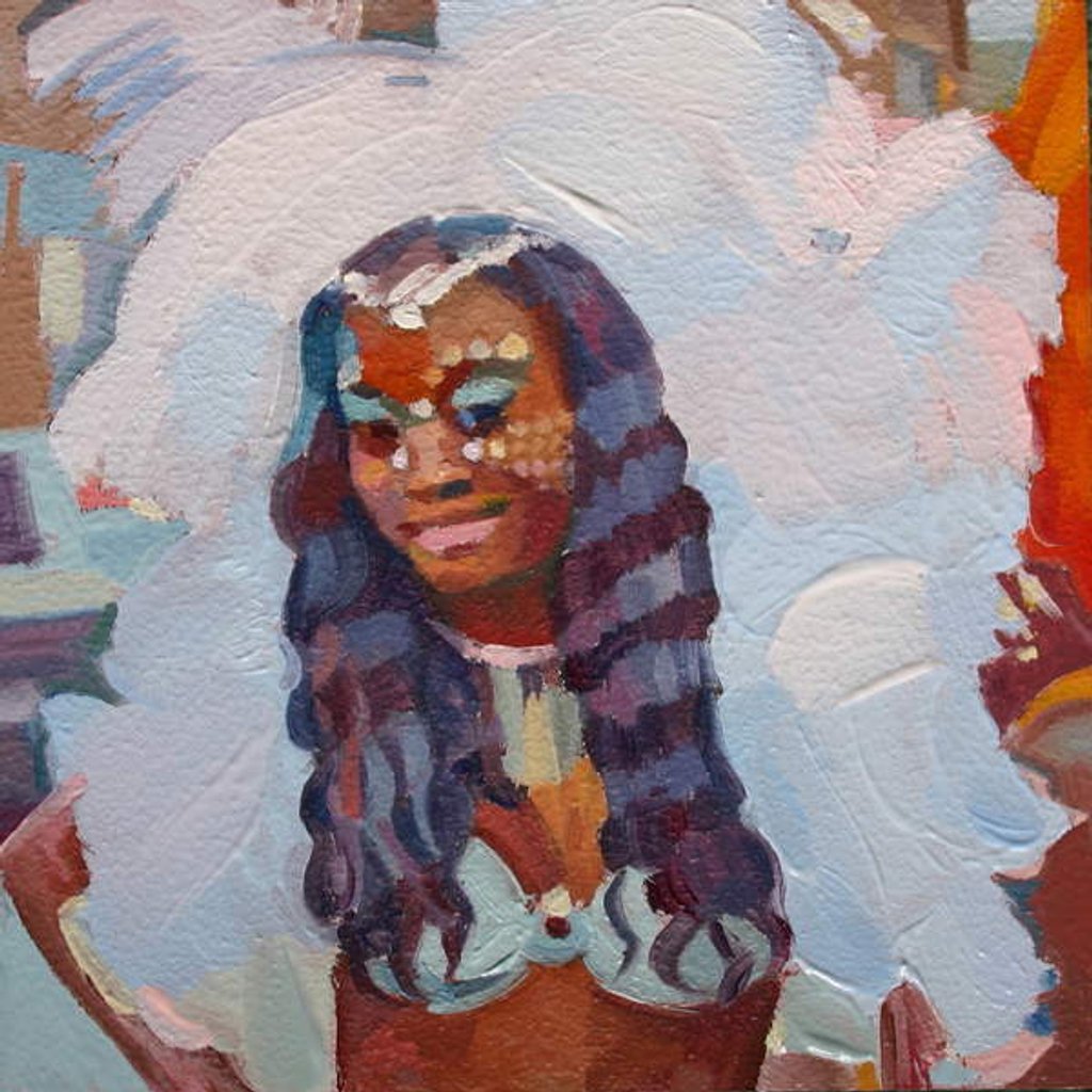 Detail of Face 14, 2012 by Barbara Hoogeweegen