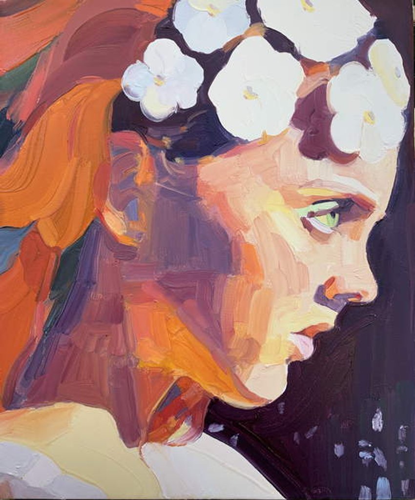 Detail of Fire, 2018 by Barbara Hoogeweegen