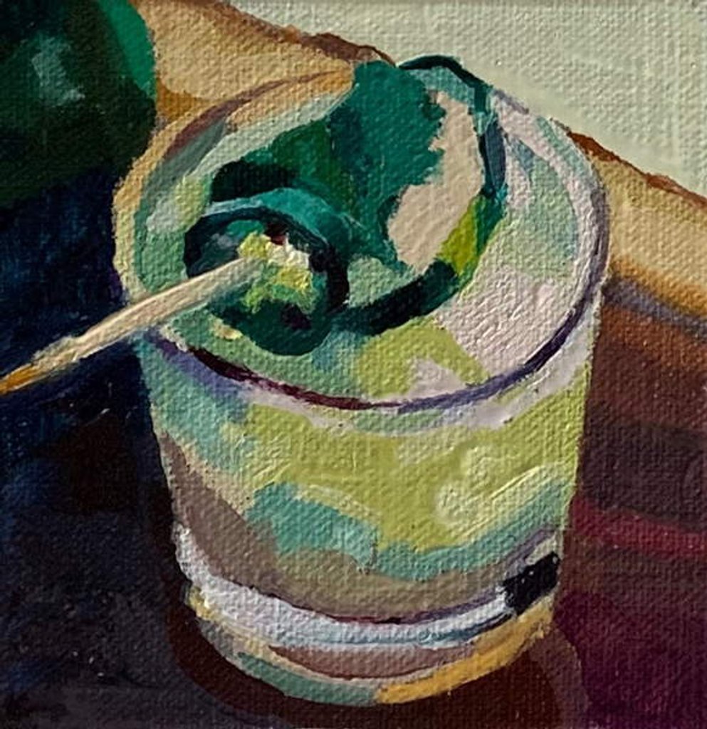 Detail of cocktail 2, 2019 by Barbara Hoogeweegen