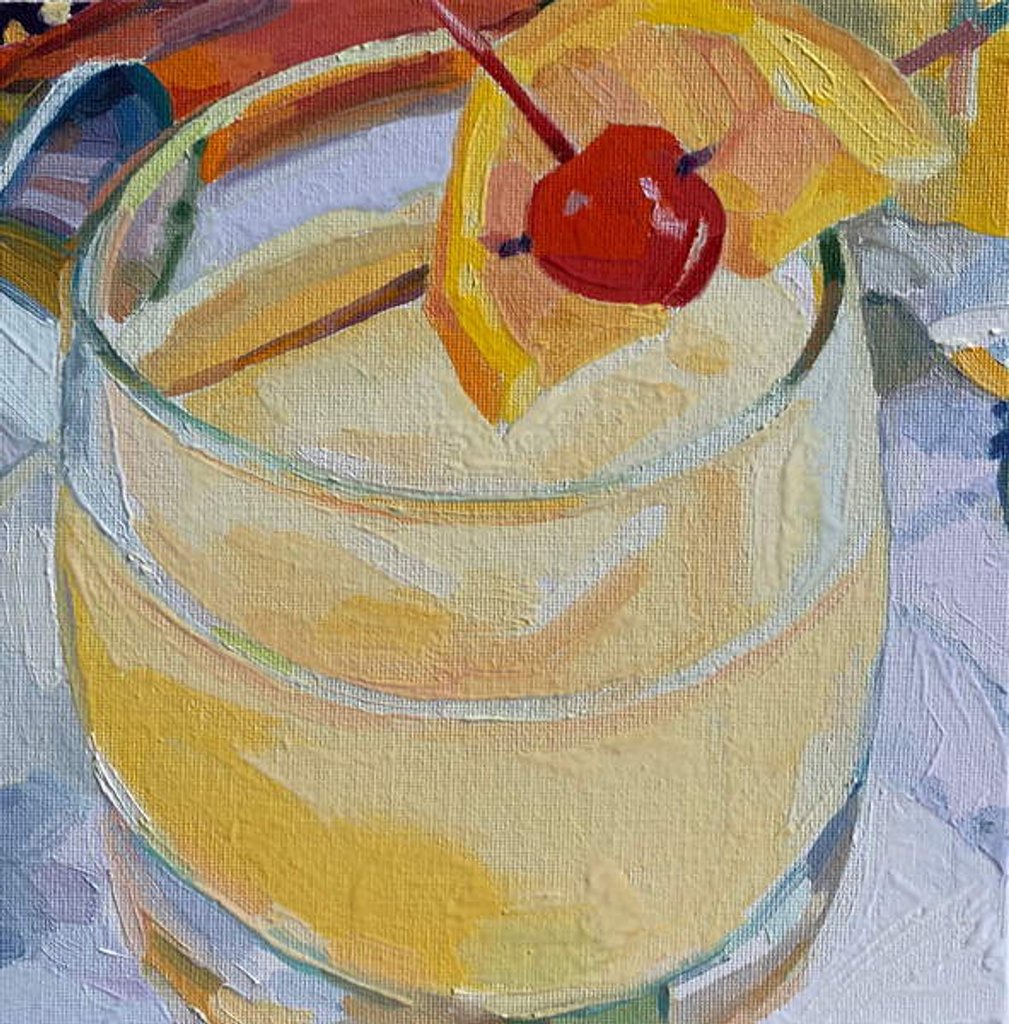 Detail of cocktail 7, 2019 by Barbara Hoogeweegen