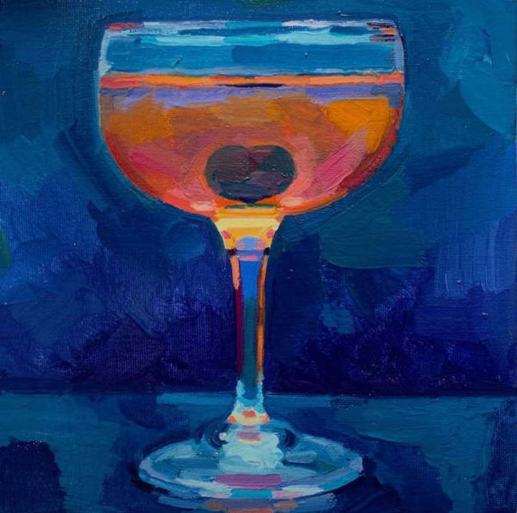 Detail of cocktail 6, 2019 by Barbara Hoogeweegen