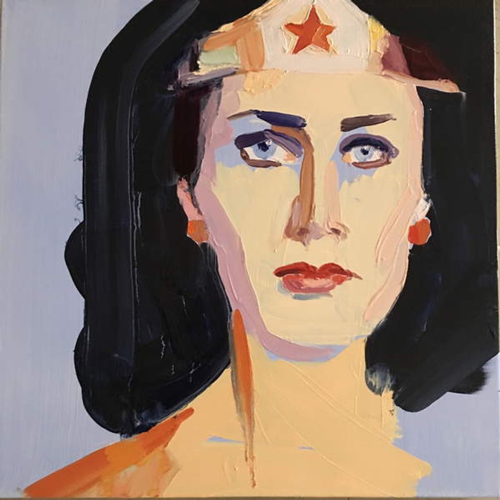 Detail of Wonder woman, 2016 by Barbara Hoogeweegen