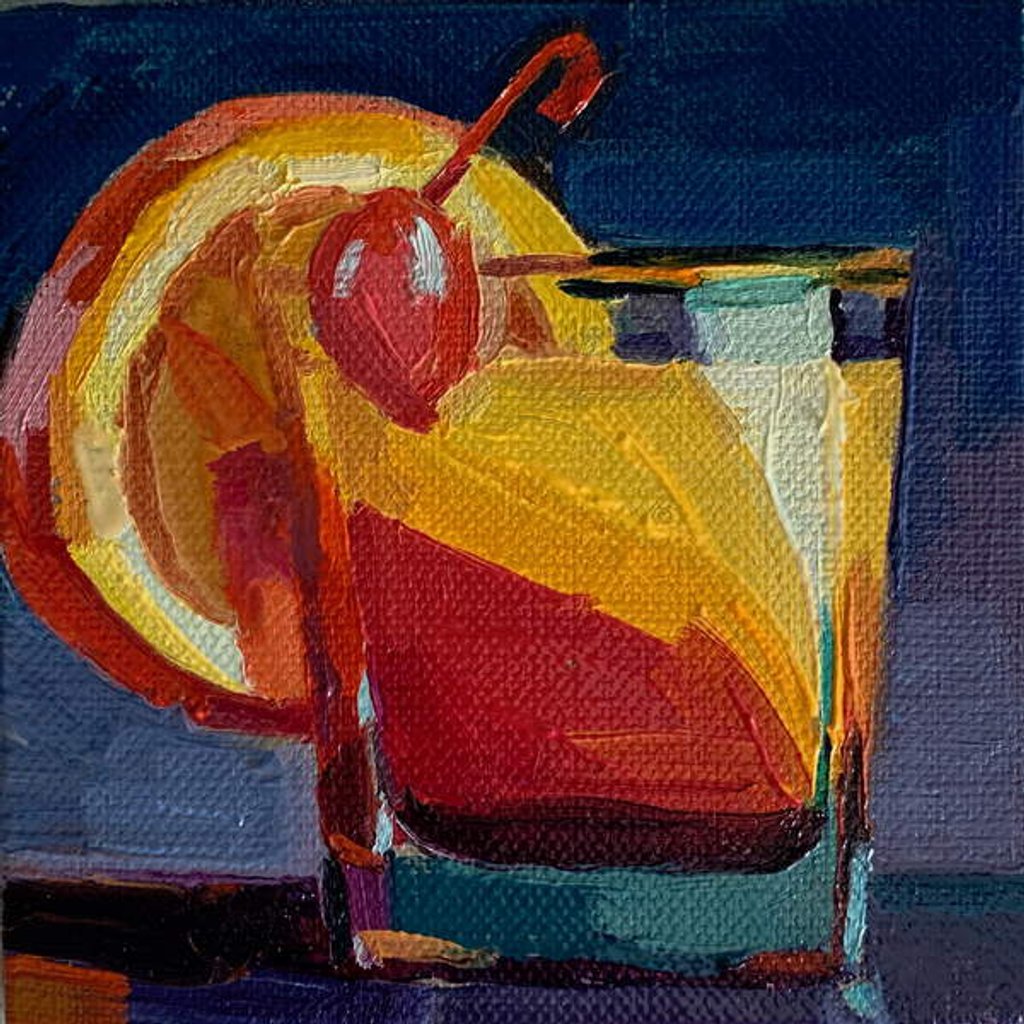 Detail of cocktail 1, 2019 by Barbara Hoogeweegen