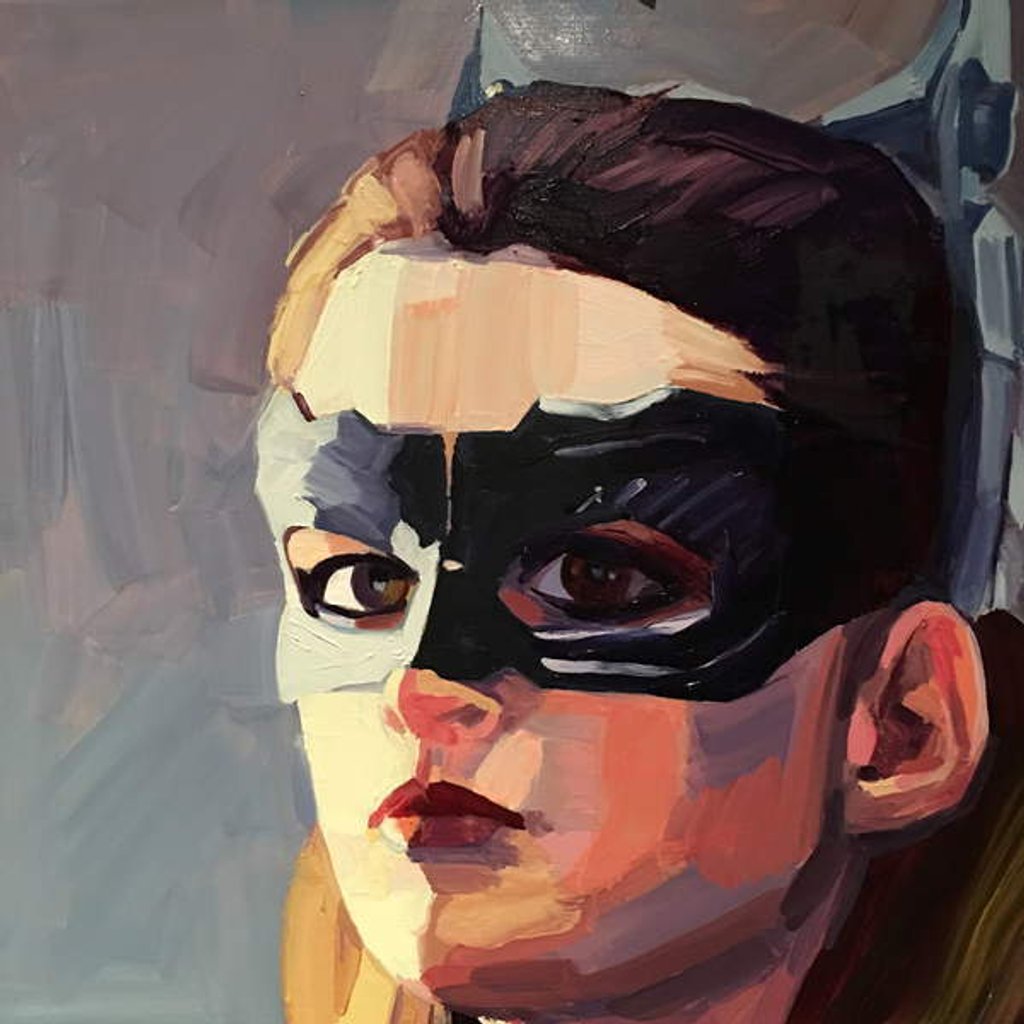 Detail of superhero, 2016 by Barbara Hoogeweegen