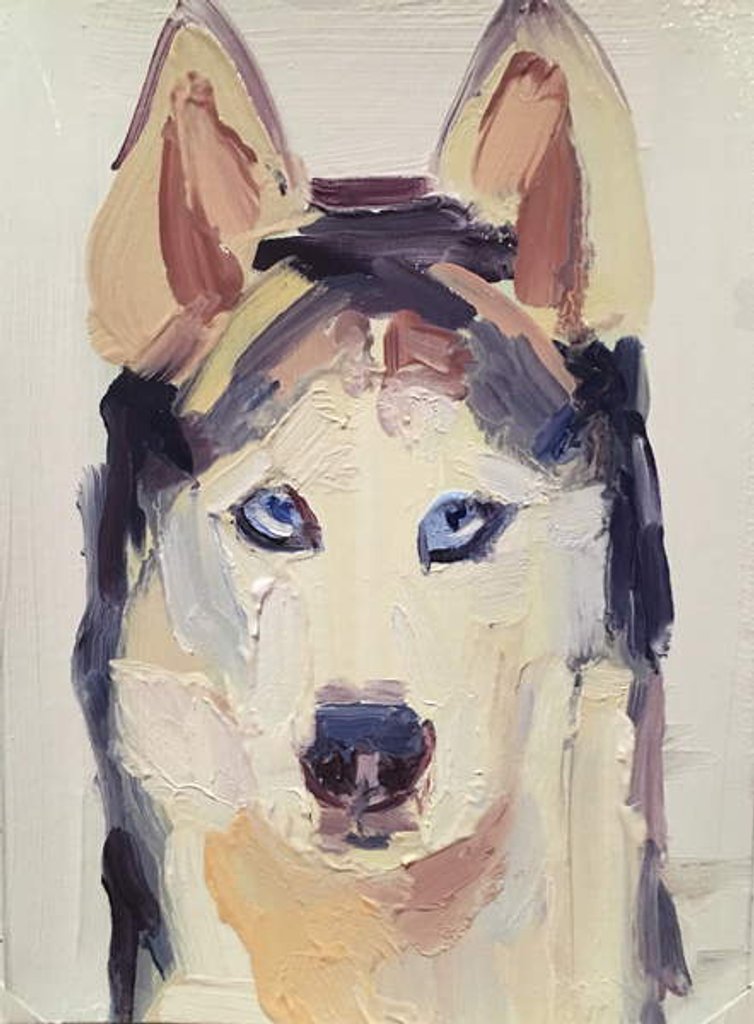 Detail of Wolf, 2016 by Barbara Hoogeweegen