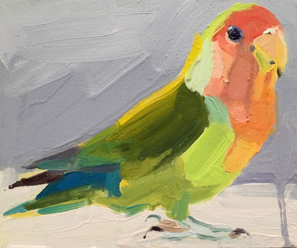 Detail of Lovebird, 2017 by Barbara Hoogeweegen
