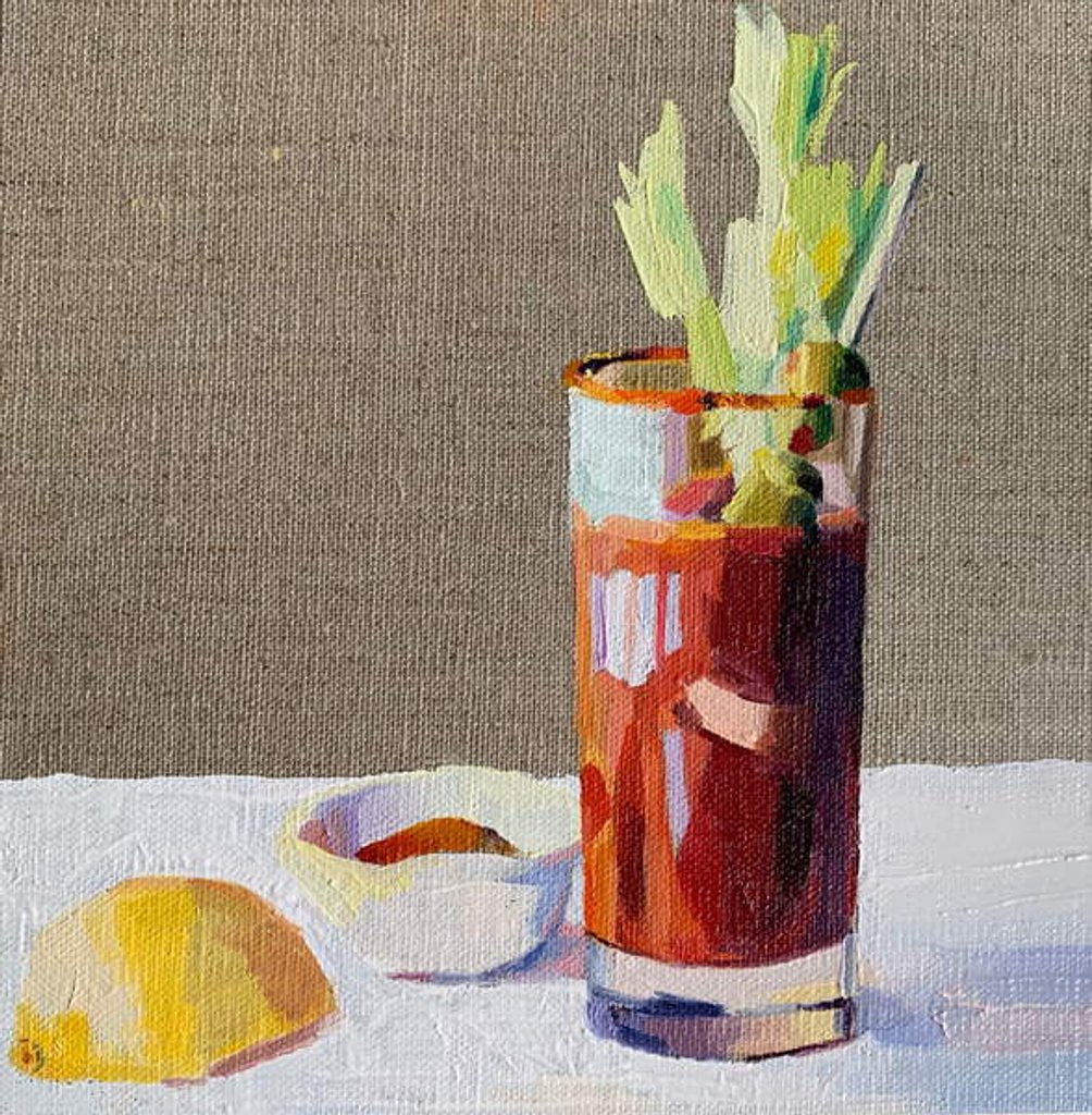 Detail of Bloody Mary, 2020 by Barbara Hoogeweegen