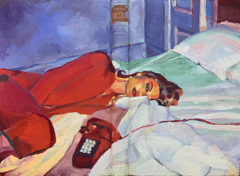 Detail of still talking at random, 2023 by Barbara Hoogeweegen