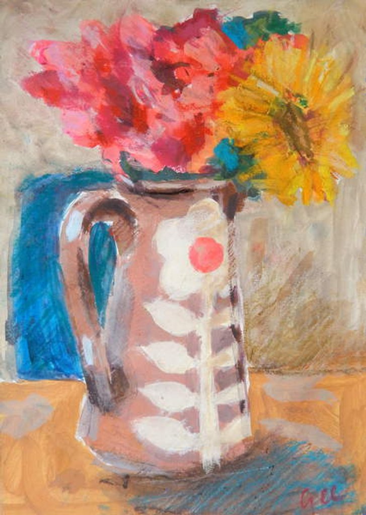 Detail of The Floral Jug, 2017 by Sheri Gee