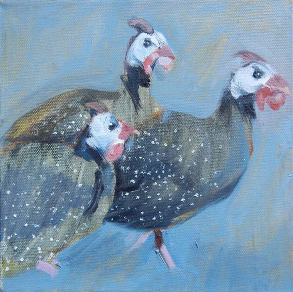 Detail of Guinea Fowl One, 2014 by Sheri Gee