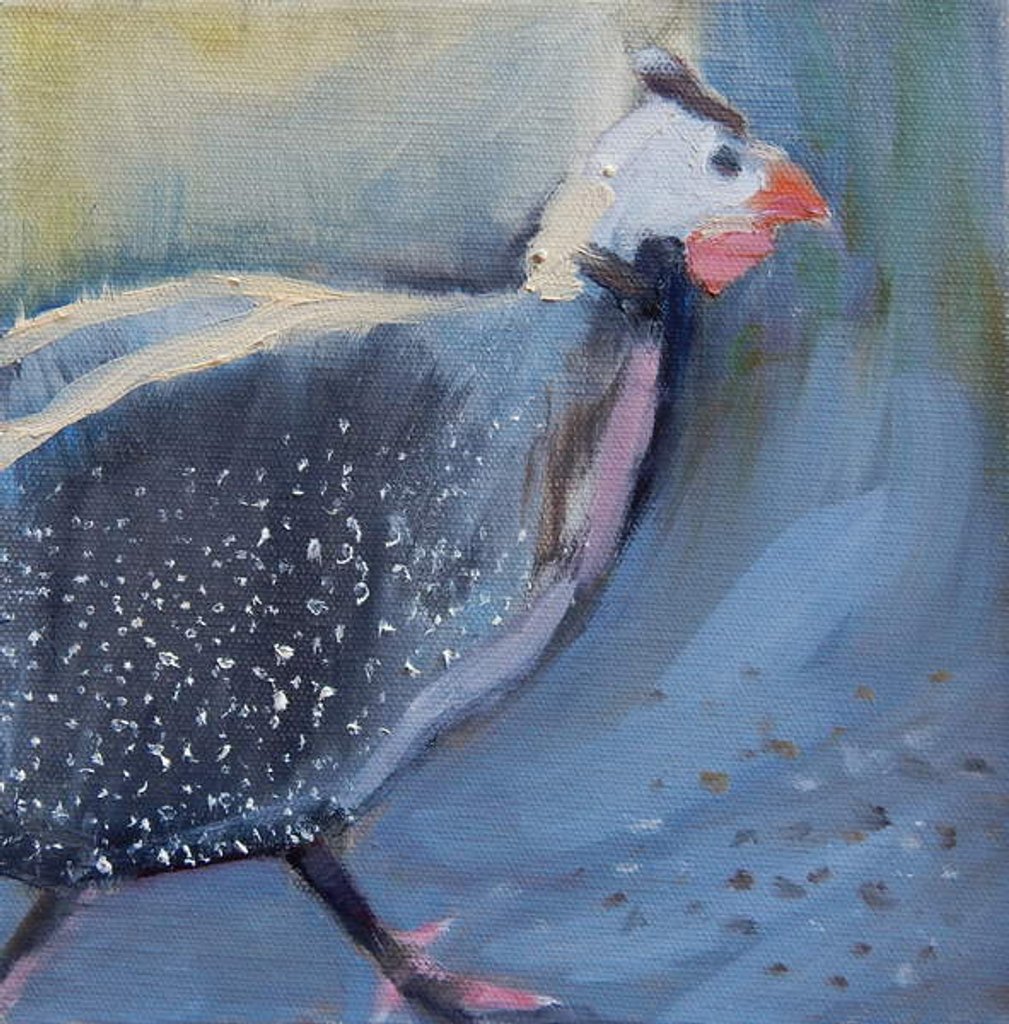 Detail of Guinea Fowl Four, 2014 by Sheri Gee
