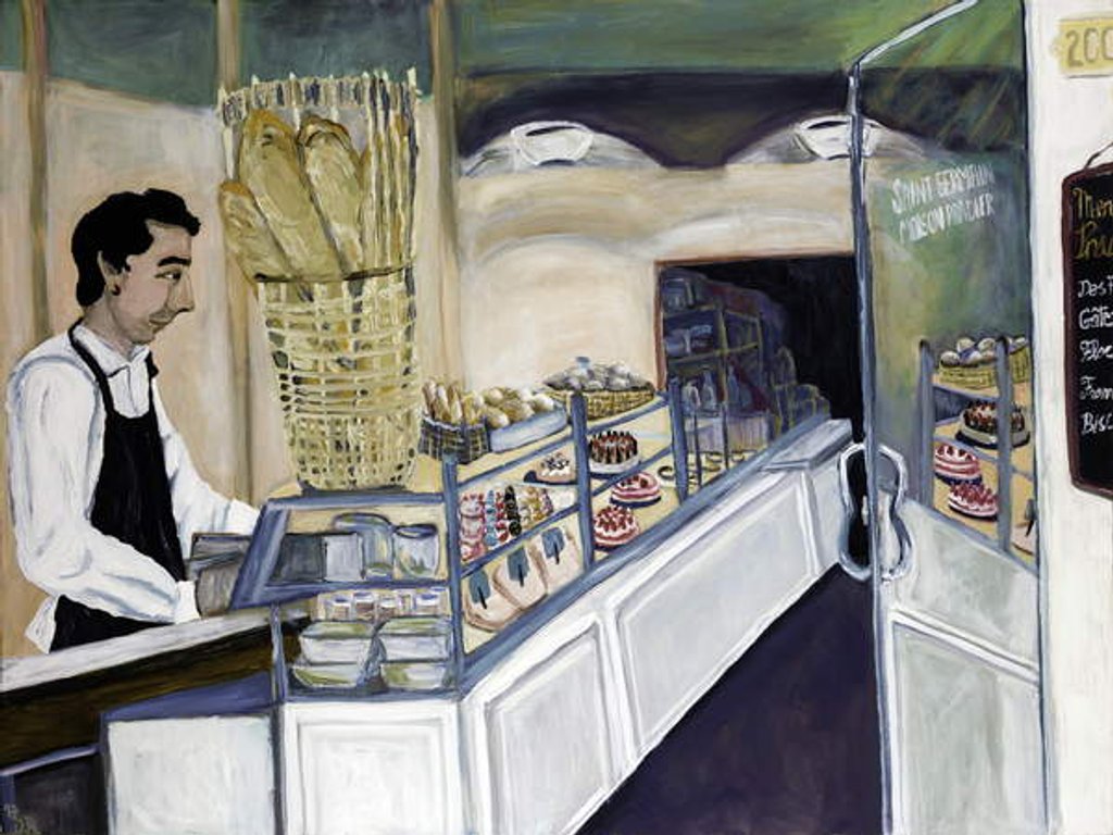 Detail of Bakery St. Germain, 2017 by Deborah Eve Alastra