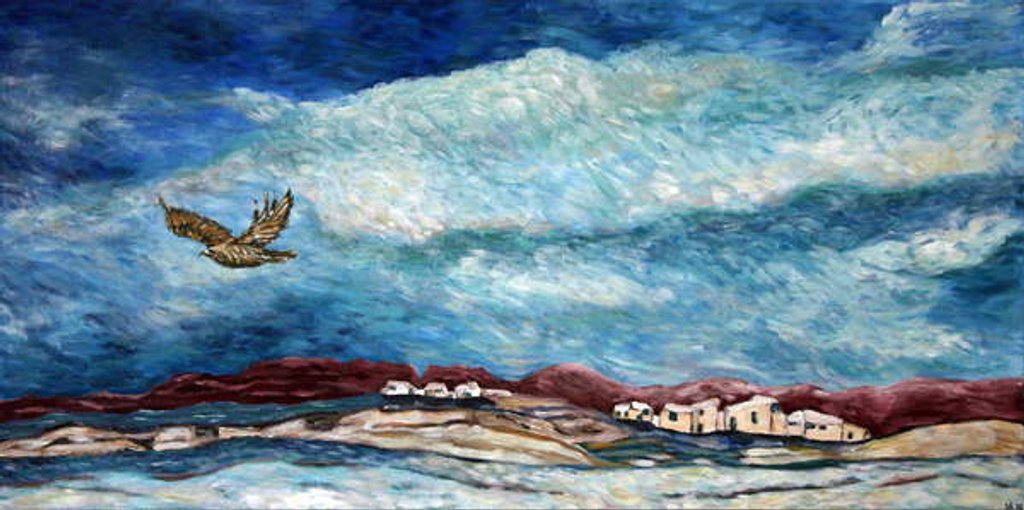 Detail of Southwestern Sky, 2015 by Deborah Eve Alastra