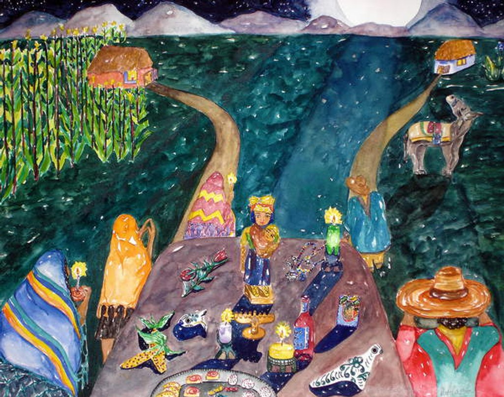 Detail of Noche, 1995 by Deborah Eve Alastra