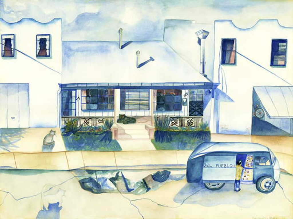 Detail of Clay Street, 1986, by Deborah Eve Alastra