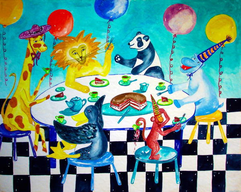 Detail of Animal Birthday, 1996 by Deborah Eve Alastra