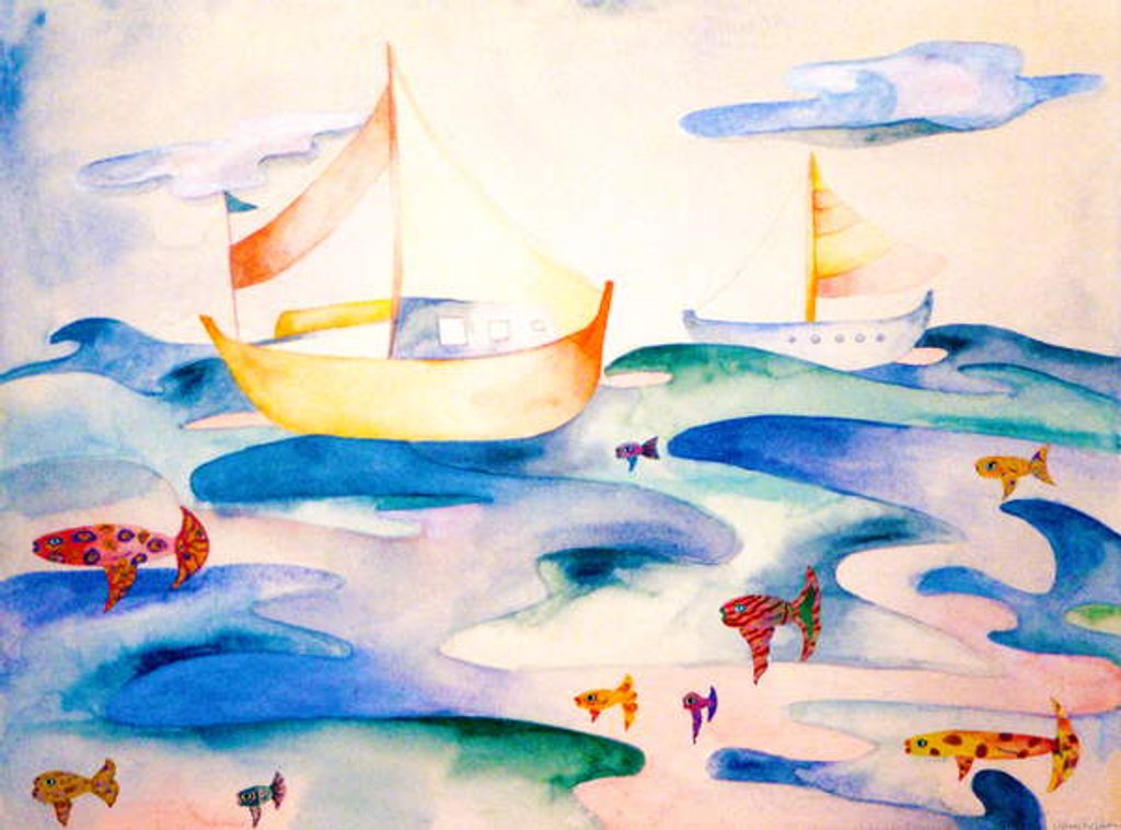 Detail of Ocean Puzzle, 1993 by Deborah Eve Alastra