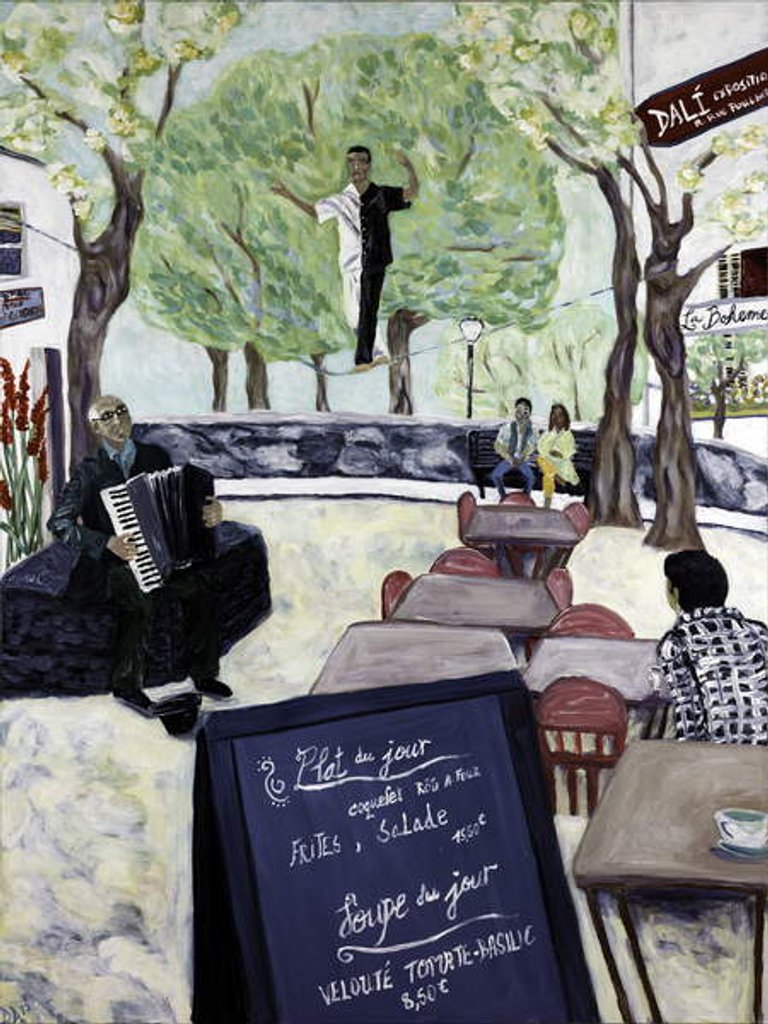 Detail of Montmartre, 2017 by Deborah Eve Alastra