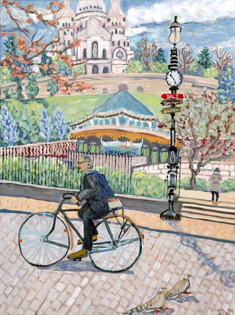 Detail of Sacre Coeur View, 2019 by Deborah Eve Alastra