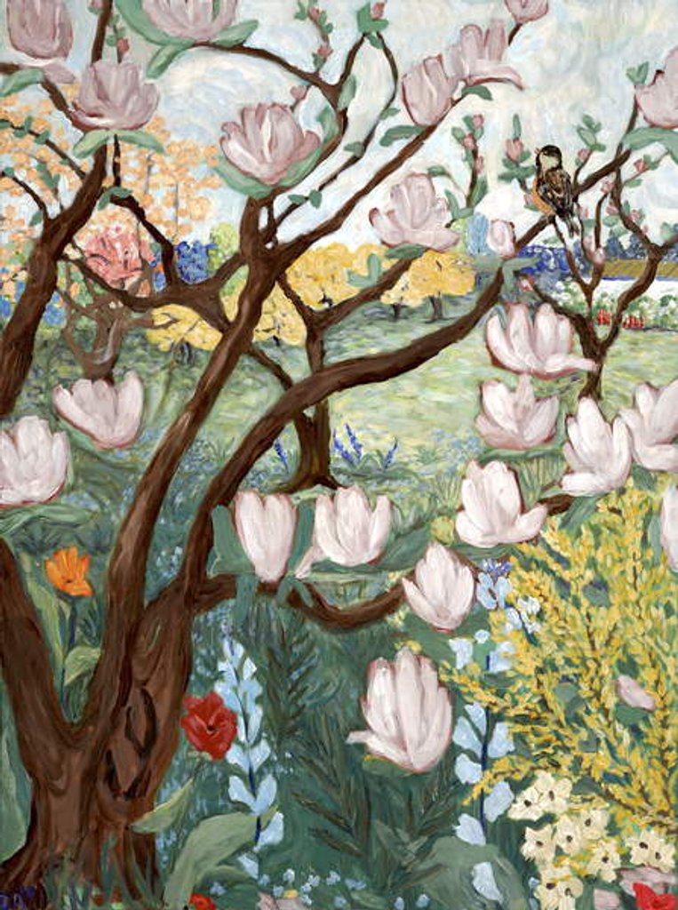Detail of Magnolia Tree, 2019 by Deborah Eve Alastra