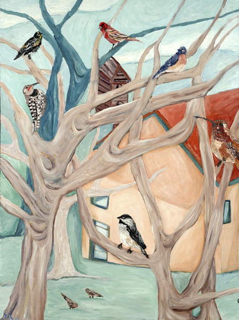 Detail of Peach House, 2015 by Deborah Eve Alastra