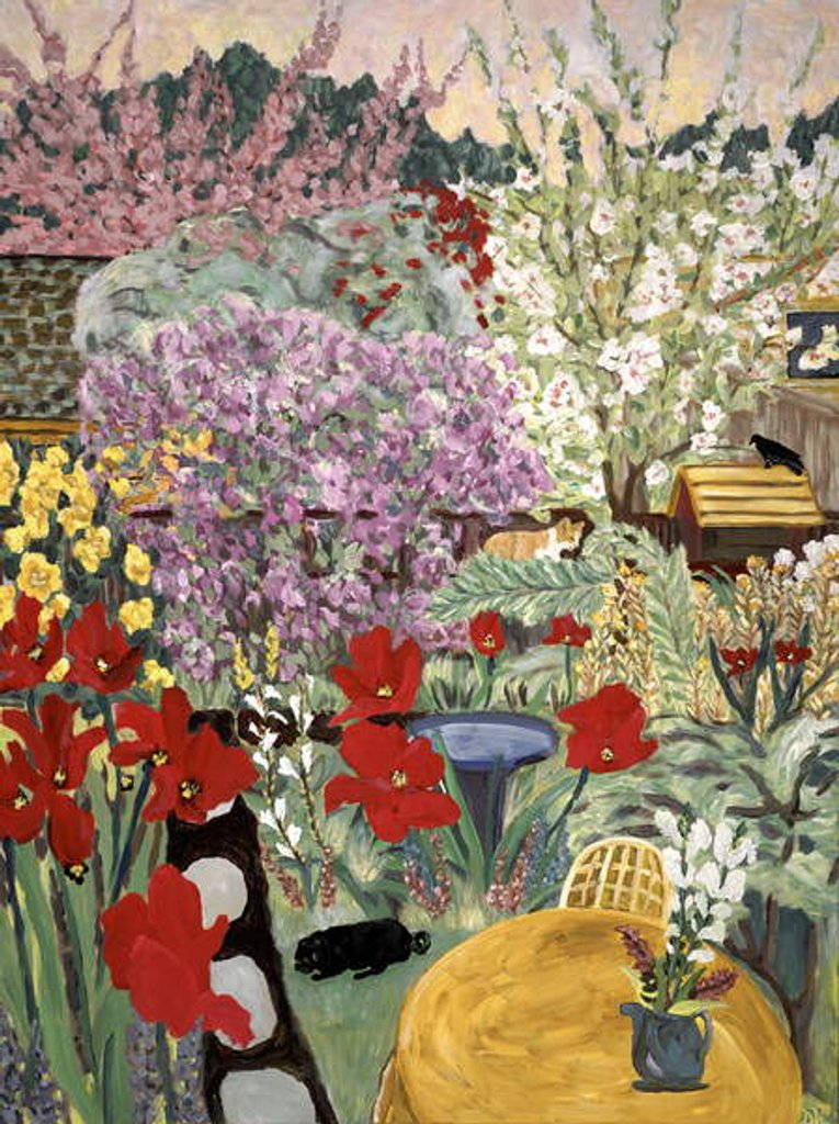 Detail of Ocher Table, 2017 by Deborah Eve Alastra