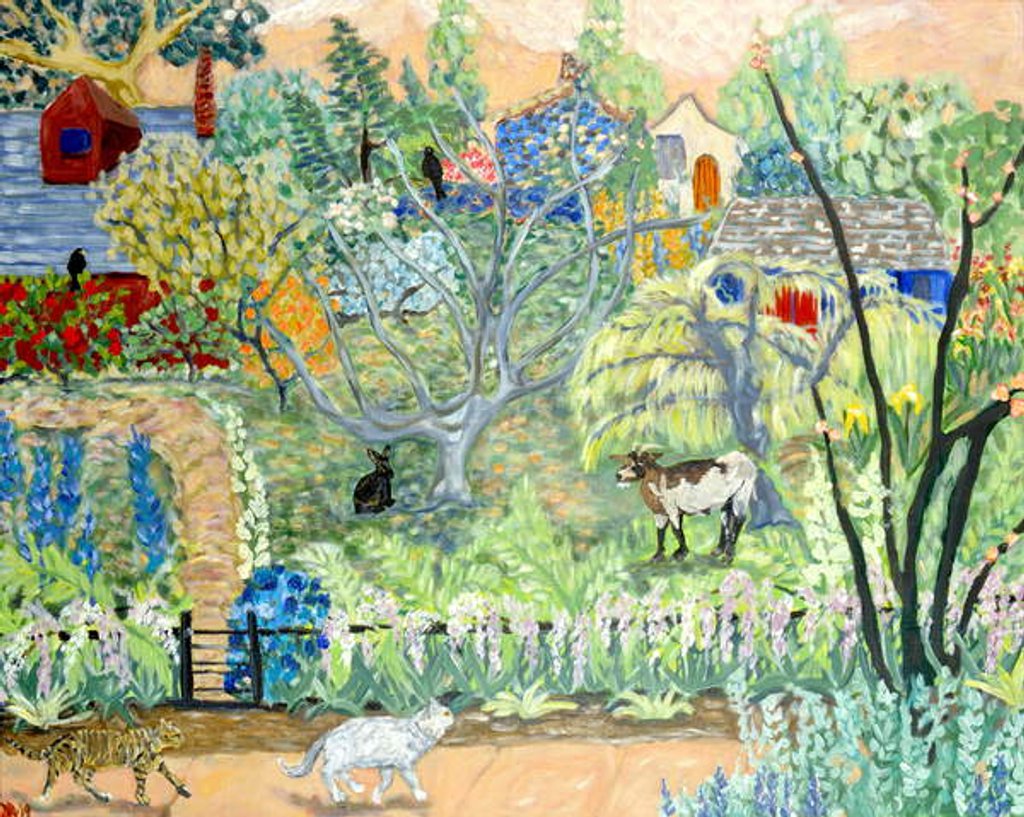 Detail of Dream House, 2019 acrylic on canvas by Deborah Eve Alastra