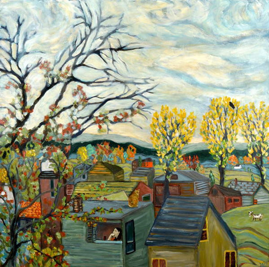 Detail of Fall Contemplation, 2019 by Deborah Eve Alastra