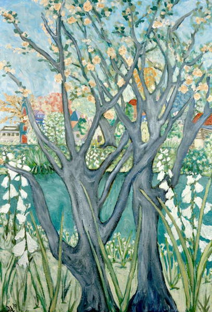 Detail of Early Spring, 2019 by Deborah Eve Alastra