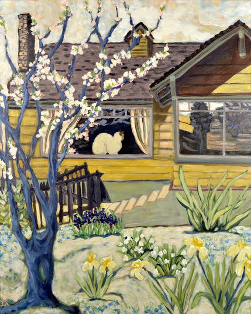 Detail of Yellow House, 2019 by Deborah Eve Alastra